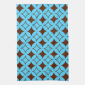 Blauw en bruin shippo theedoek (Verticaal)