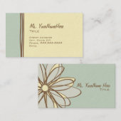 Blauw en bruin Visitekaartje (Voorkant / Achterkant)