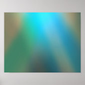 Blauw en bruine gloed #1 Abstract Art Poster (Voorkant)