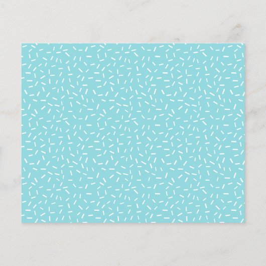 Blauw en chocolade Donuts Baby Sprinkle Invitation (Achterkant)