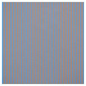 Blauw en Chocolade Striped/Lined Pattern Stof (Swatch)