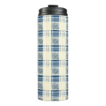 Blauw en citroen Plaid