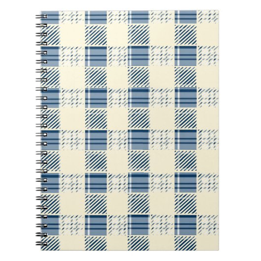 Blauw en citroenruit notitieboek (Voorkant)