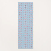 Blauw en Cranberry Yoga Mat (Voorkant)