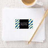 Blauw- en Cream Zebra-labels afdrukken Etiket (Insitu)