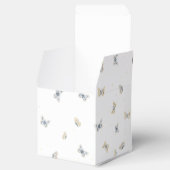 Blauw en crème Butterflies Charming Garden Fauna Bedankdoosjes (Geopend)