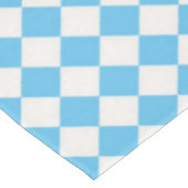 Blauw en Crème Schachbrettafelkleed Tafelkleed (Gekanteld)