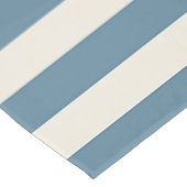 Blauw En Crème Verticale Strepen Tafelkleed (Gekanteld)