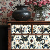 blauw en crème vlinder bloemenknutselen tissuepapier