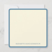 Blauw en Crème Zee Schildpadden Monogram (Achterkant)