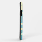 Blauw- en cyanpixelpatroon Case-Mate iPhone case (Achterkant/rechts)