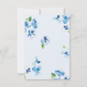 Blauw en Delicate Bloesem Huwelijks RSVP