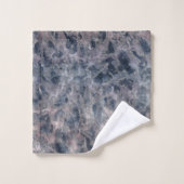Blauw en dubbelzinnig Roos Roze Abstracte Waterver Bad Handdoek (Wasdoekje)