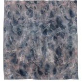 Blauw en dubbelzinnig Roos Roze Abstracte Waterver Douchegordijn (Voorkant)