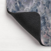 Blauw en dubbelzinnig Roos Roze Abstracte Waterver Muismat (Hoek)