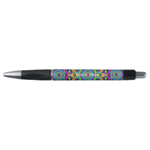 Blauw en gebold Mandala Pen
