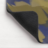 Blauw en geel abstract muismat (Hoek)