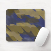 Blauw en geel abstract muismat (Met muis)