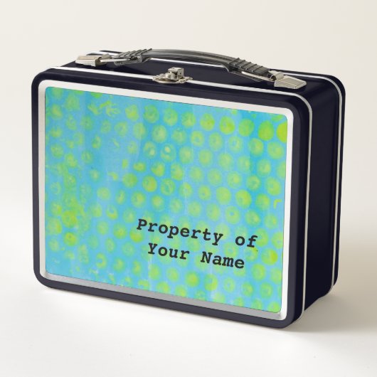 Blauw en geel abstract ontwerp (Voorkant)