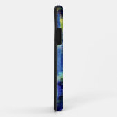Blauw en geel abstract schilderij Case-Mate iPhone case (Achterkant/rechts)