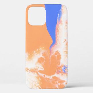 BLAUW EN GEEL ABSTRACTE VERF Case-Mate iPhone CASE