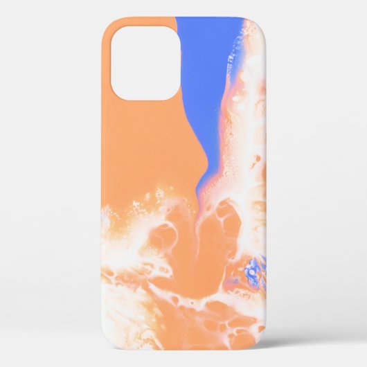 BLAUW EN GEEL ABSTRACTE VERF Case-Mate iPhone CASE (Achterkant)
