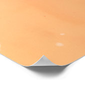 BLAUW EN GEEL ABSTRACTE VERF POSTER (Hoek)