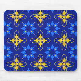 Blauw en geel Azulejo Muismat