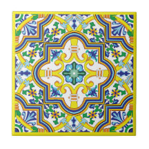 💛 💙 blauw en geel Azulejos