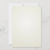 BLAUW EN GEEL BIRDCAGES BRIDAL SHOWER INVITATIE KAART (Achterkant)