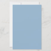 Blauw en Geel Bloemend Huwelijksmenu (Achterkant)