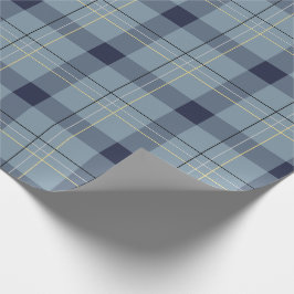 Blauw en geel cadeaupapier