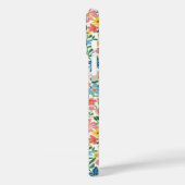 Blauw en Geel Ditsy Bloemen Monogram Case-Mate iPhone Case (Achterkant / Links)