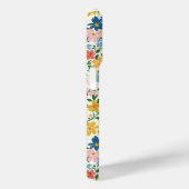 Blauw en Geel Ditsy Bloemen Monogram Case-Mate iPhone Case (Achterkant / Rechts)