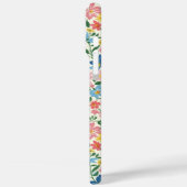 Blauw en Geel Ditsy Bloemen Monogram Case-Mate iPhone Case (Achterkant / Links)