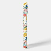 Blauw en Geel Ditsy Bloemen Monogram Case-Mate iPhone Case (Achterkant / Rechts)