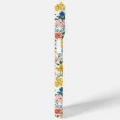 Blauw en Geel Ditsy Bloemen Monogram Case-Mate iPhone Case (Achterkant / Rechts)