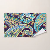 Blauw en Geel Dream  Paisley Bad Handdoek (Handdoek)