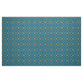 Blauw en geel Elegant Boho Geometric Pattern Stof (Fat Quarter)