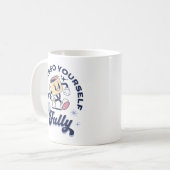 Blauw en Geel - Expresso Yourself Volledig Koffiemok (Voorkant links)