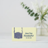 Blauw en geel  Film Camera Visitekaartje (Staand voorkant)