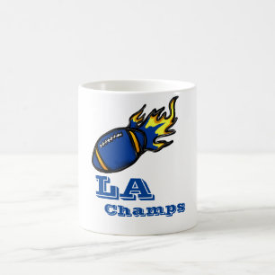 BLAUW EN GEEL FOOTBALL KOFFIEMOK