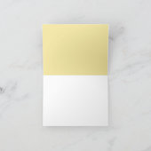 Blauw en geel Gingham gepersonaliseerd dank u Notitiekaartje (Binnen)