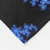 Blauw en Geel IJs Kristal Patroon Fleece Deken (Hoek)
