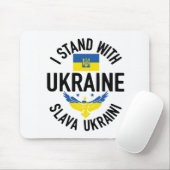 BLAUW EN GEEL IK STAND MET OEKRAÏNE MUISMAT (Met muis)