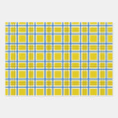 Blauw en geel inpakpapier vel (Voorkant 2)