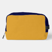 Blauw en geel kleurenblok toilettasje (Achterkant)