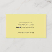 Blauw en geel lak visitekaartje (Achterkant)