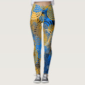 BLAUW en GEEL - Leggings (Voorkant)