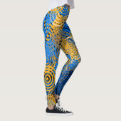 BLAUW en GEEL - Leggings (Rechts)